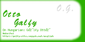 otto galfy business card